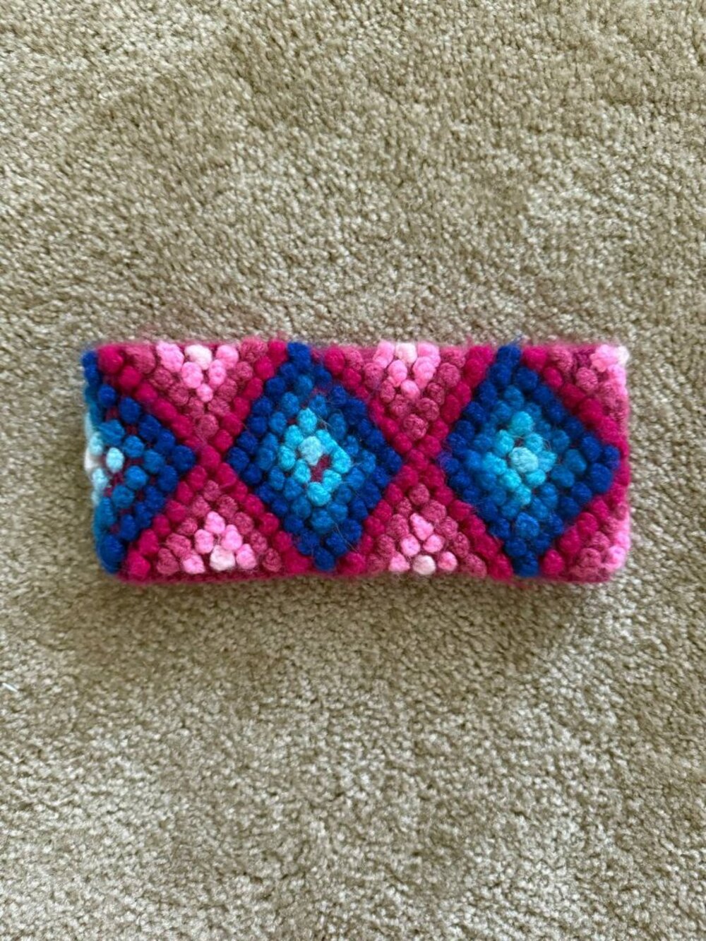 Handmade alpaca wool headband made in Peru